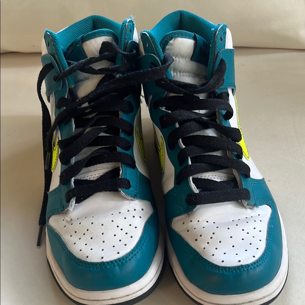 Native Shoes Kids Teal and White Sneakers